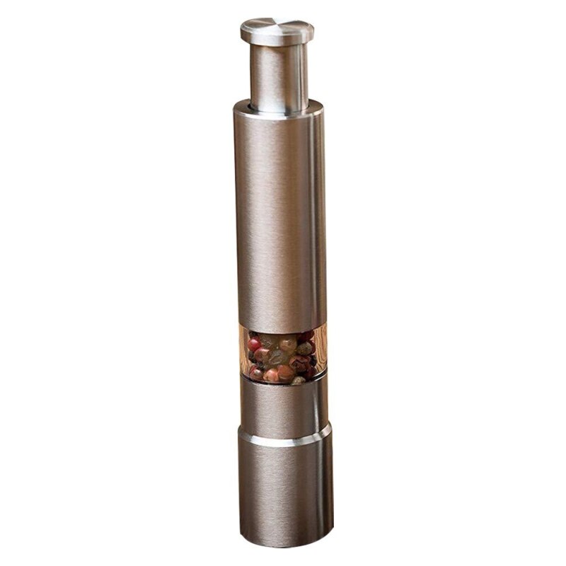 1pc Manual Stainless Steel Pepper Grinder - New