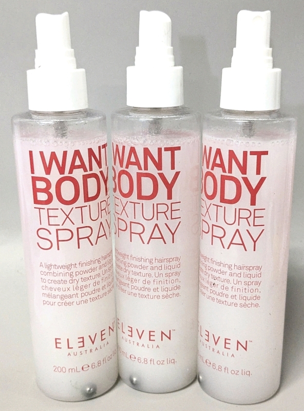 [See Desc] 3 ELEVEN Australia "I Want Body" Texture Sprays (200ml)