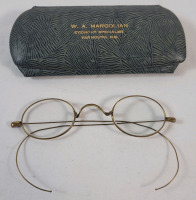 Vintage Wirerim Reading Glasses w/Case