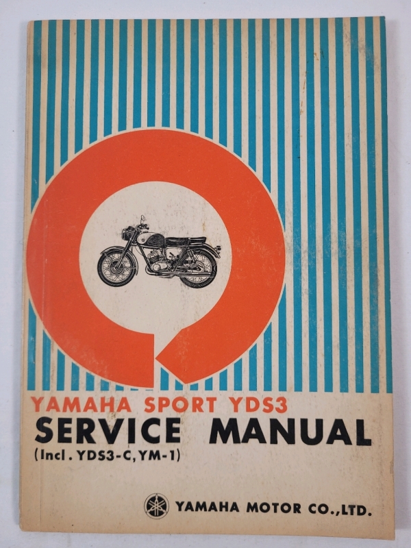 1964 - 65 Yamaha Sport YDS3 Motorcycle Service Manual . Includes Wiring Circuit Pull-Out Map