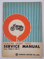 1964 - 65 Yamaha Sport YDS3 Motorcycle Service Manual . Includes Wiring Circuit Pull-Out Map