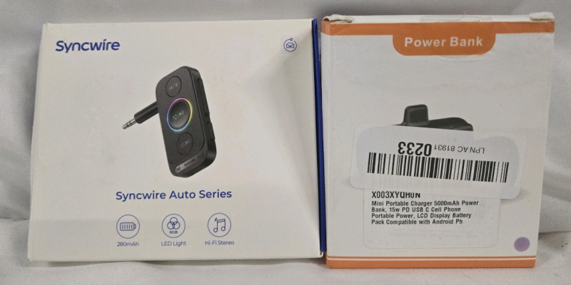 Syncwire Bluetooth 5.4 Reciever For Car & Mini Portable 5000mAh Power Bank