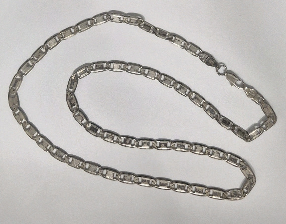Vintage 925 Sliver Chain Link Necklace 21" Long