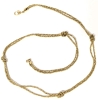 Signed Vintage MONET: Monet Long Layering Chain Vintage Necklace 17.5" Long + Pair of Enamel Hoop Earrings (All Non-Magnetic) - 2