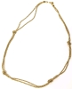 Signed Vintage MONET: Monet Long Layering Chain Vintage Necklace 17.5" Long + Pair of Enamel Hoop Earrings (All Non-Magnetic) - 3