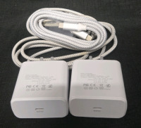 2 New | 45W Super Fast Charging Charger W/ 2 6ft USB C Cables
