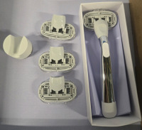 New | Flamingo 5 Blade Razor For Women W/ 3 Replacement Heads