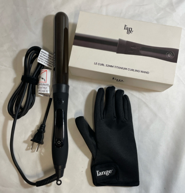 As New 32mm l&rsquo;Ange Curling Wand, Heat-resistant Glove | Retail price $70