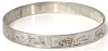 Taxco Sterling Silver Bangle Bracelet with Aztec Symbols - 2.5" Diameter - 3