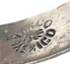 Taxco Sterling Silver Bangle Bracelet with Aztec Symbols - 2.5" Diameter - 4