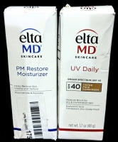 [See Desc] 2 ELTA MD Skincare: PM Restore Moisturizer & Tinted SPF40 UV Daily Sunscreen