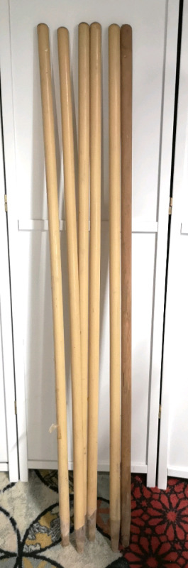6 Wooden Handles / Stakes