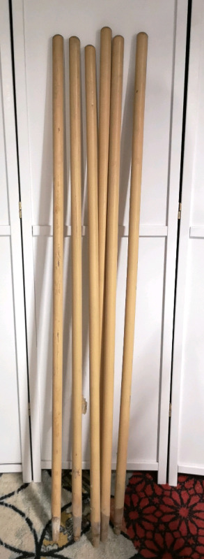 6 Wooden Handles / Stakes