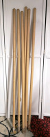 6 Wooden Handles / Stakes