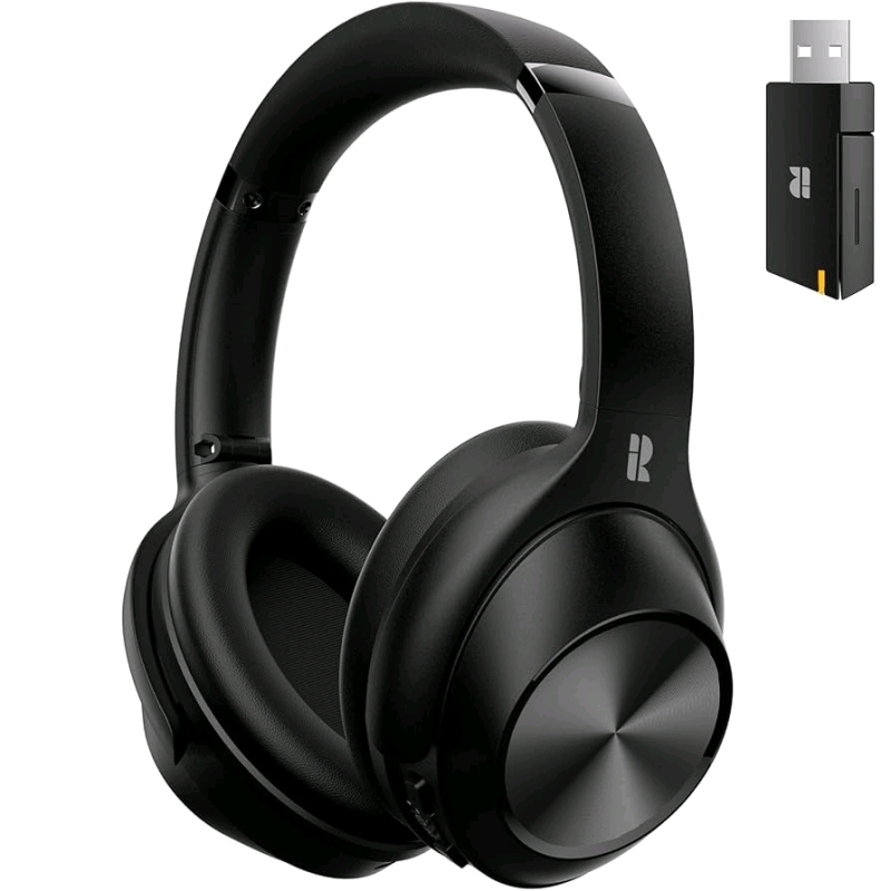 As-New in Box | Calmbee Hybrid Active Noise Cancelling Headphones, Bluetooth 5.4 Headphones Wireless Over Ear with Mic for Clear Calls, Hi-Res Audio, 90H Playtime, Transparency, Deep Bass, Dongle Connect, Custom App