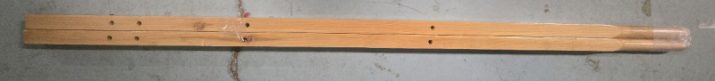 2 New | Wooden Replacement Handles For Wheel Barrow | Measures 57.5" Long