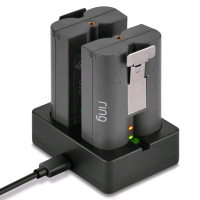 As-New RING Camera Doorbell / Spotlight Cam R1-A Dual Port Battery Charger with 2&times; V4 Ring Batteries