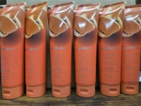 6 New | 283g Bottles of GOODBATHS Sunshine Day Clementine and Peach Nectar Exfoliating Body Scrubs