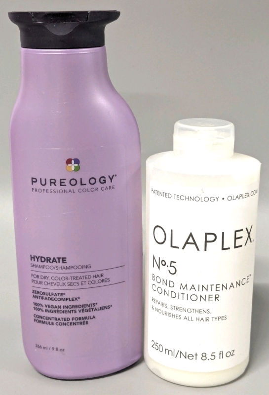 [See Desc] OLAPLEX No.5 Bond Maintenance Conditioner & PUREOLOGY Hydrate Shampoo for Dry, Color-Treated Hair