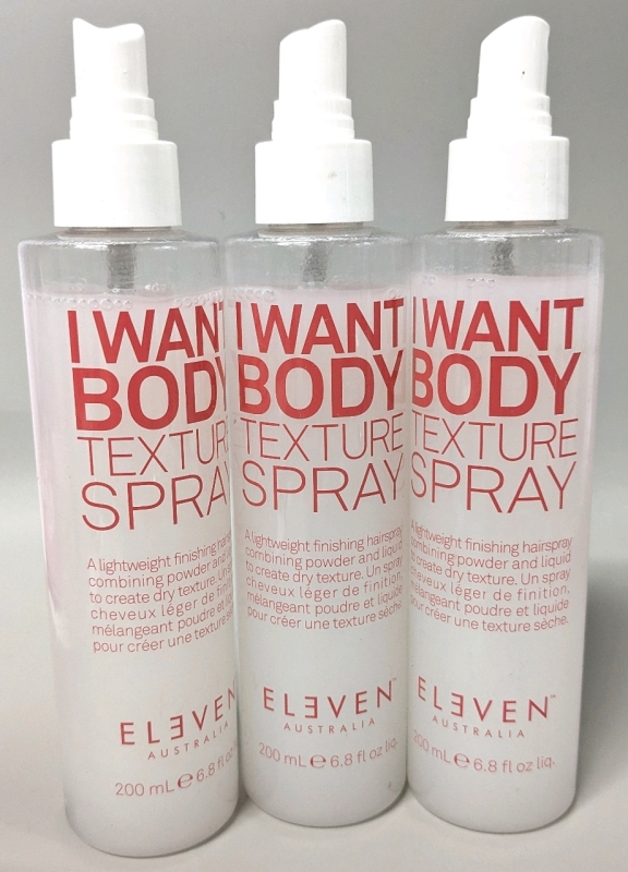 [See Desc] 3 ELEVEN Australia "I Want Body" Texture Sprays (200ml)