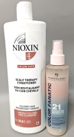 [See Desc] NIOXIN Color Safe Scalp Therapy Conditioner + Pureology Color Fanatic Multi-Tasking Leave-In Spray