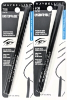 2 New MAYBELLINE Unstoppable Automatic Eye Pencils : 706 Pewter, 280mg