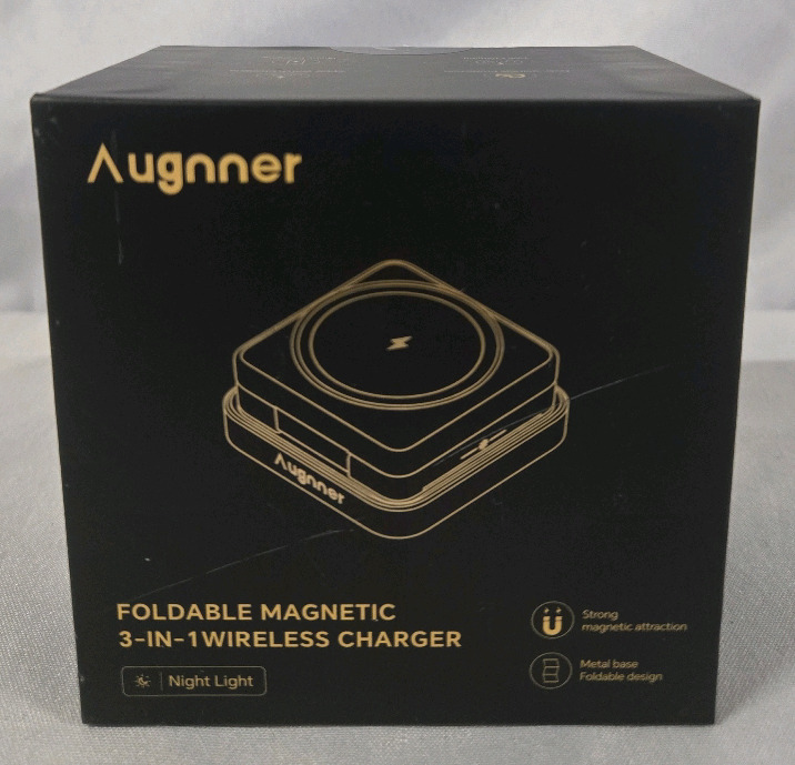 New In Box | Auggner Foldable Magnetic 3-In-One Wireless Charger