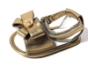 New VERSACE Oro Caldo Gold Baby Sandals (Size 15) with Box and Certificate of Authenticity! - 9