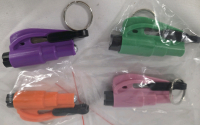 4 New | Glass Breaker & Seatbelt Cutter Keychains | Ea. Measure 3"