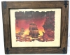 Framed Disney Pirates of the Caribbean "Ships" Lithograph - 17.5" &times; 14.5"