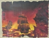 Framed Disney Pirates of the Caribbean "Ships" Lithograph - 17.5" &times; 14.5" - 2