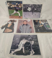 Signed ( No C.O.A ) Assorted Pictures Of Famous Sports Players & Movie Actor | Largest Measures 9" x 11"