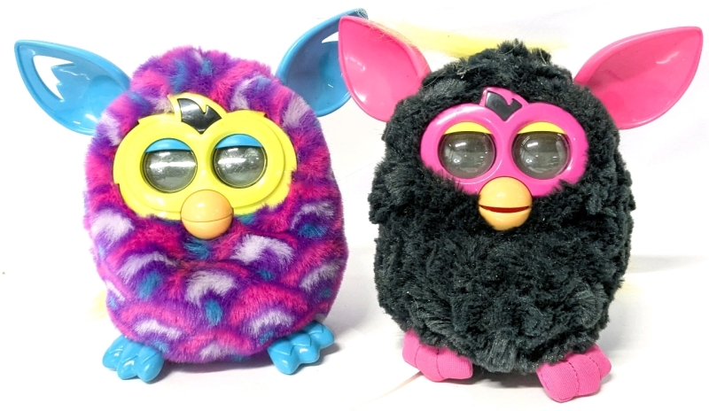 2 FURBY 2012 Electronic Pet Toys - 6.25" Tall, Untested