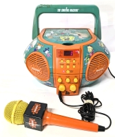 Vintage 2002 NICKELODEON The Singing Machine Boombox with Microphone & Mickey CD - Tested for Power and Ability to Play CDs Only