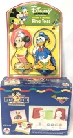 Vintage Disney Mickey Mouse & Donald Ring Toss Set (Sealed) & Mickey's Stuff For Kids : Magic Maker Mouldin' Magic Kit (Complete, Components Sealed)
