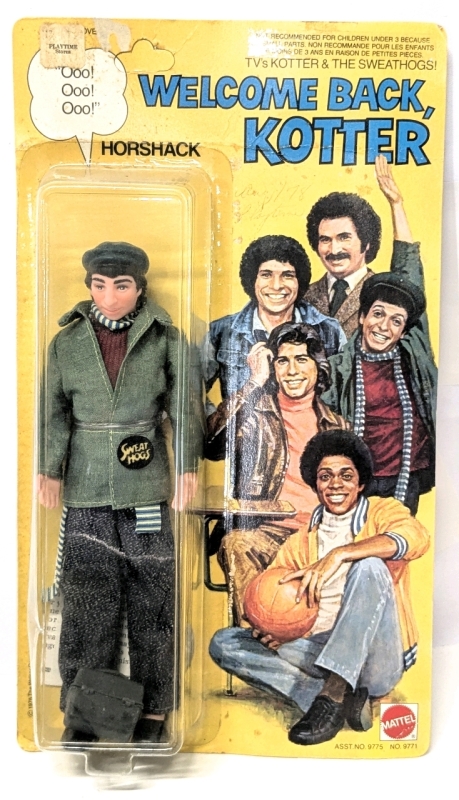 Vintage 1976 WELCOME BACK, KOTTER : Horshack 8.5" Doll With Lunchbox NRFB