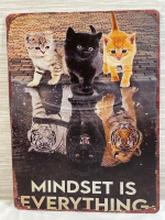 New 12&rdquo;x16&rdquo; metal sign | Inspirational cats