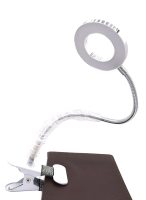 New Clip-On LED Desk Lamp with Magnifier