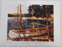 Print of "The Canoe" By Tom Thomson | Measures 11" x 9" | 18/750