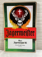 New 8&rdquo;x12&rdquo; metal Jagermeister sign
