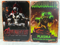 2 New 8&rdquo;x12&rdquo; metal signs | sci-fi theme