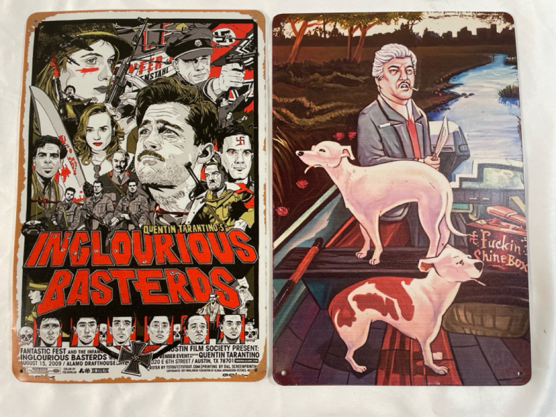 2 New 8&rdquo;x12&rdquo; metal signs | movie themed