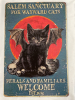2 New metal signs 8&rdquo;x12&rdquo; spooky cat theme - 2