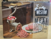 As New | Weston Meat Grinder & Susage Stuffer * Has A Slight Cigarette Scent *