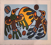 Print of "Thunderbird Sundance" By Norval Morrisseau | Measures 24" x 21" | 155/950