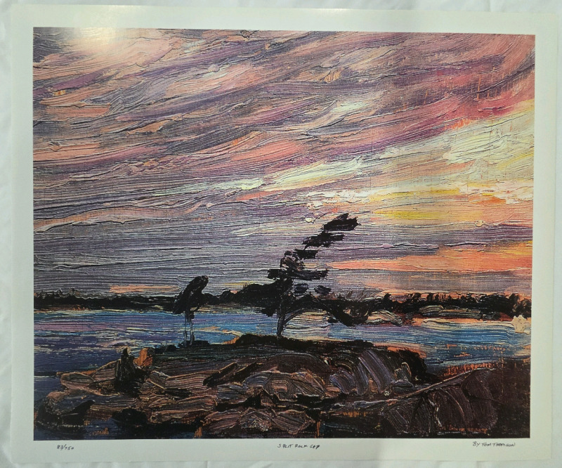 Print of "Split Rock Gap" By Tom Thomson | Measures 24" x 21" | 83/750