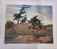 Print of "Island Georgian Bay" By Franklin Carmichael (Group of Seven) | Measures 24" x 21" | 165/950