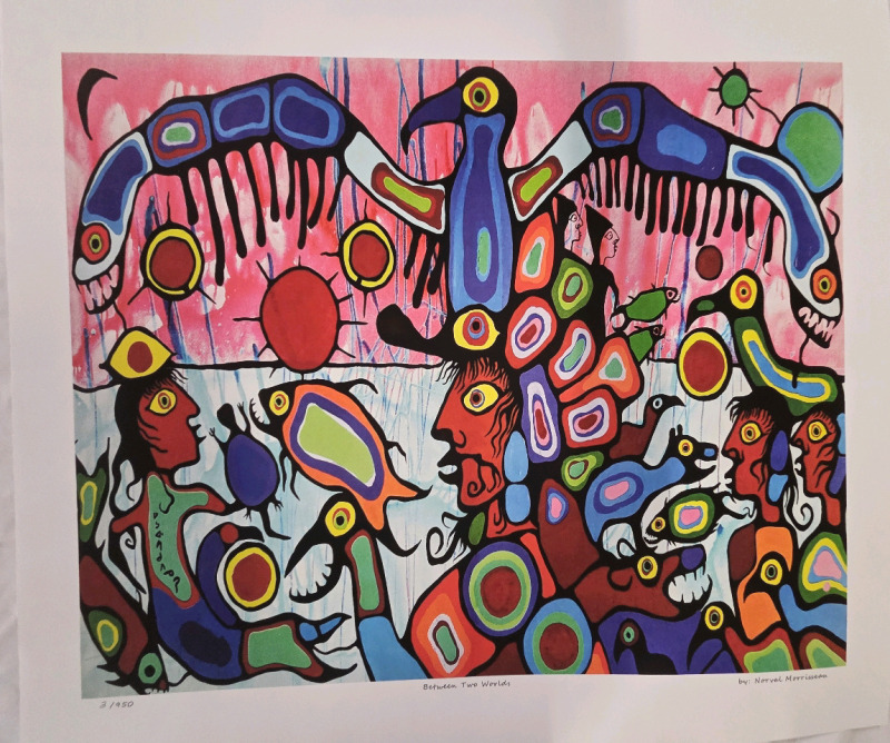 Print of "Between Two Worlds" by Norval Morriseux | Measures 24" x 21" | 3/950