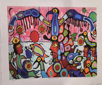 Print of "Between Two Worlds" by Norval Morriseux | Measures 24" x 21" | 3/950