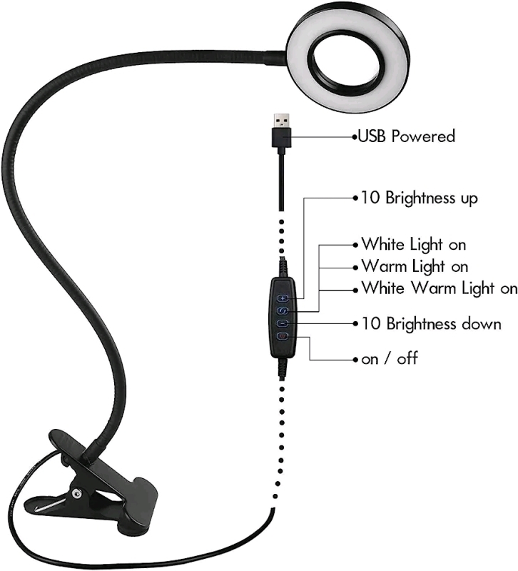 New Clip-On LED Desk Lamp